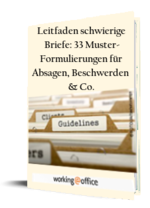 Absage anfrage muster